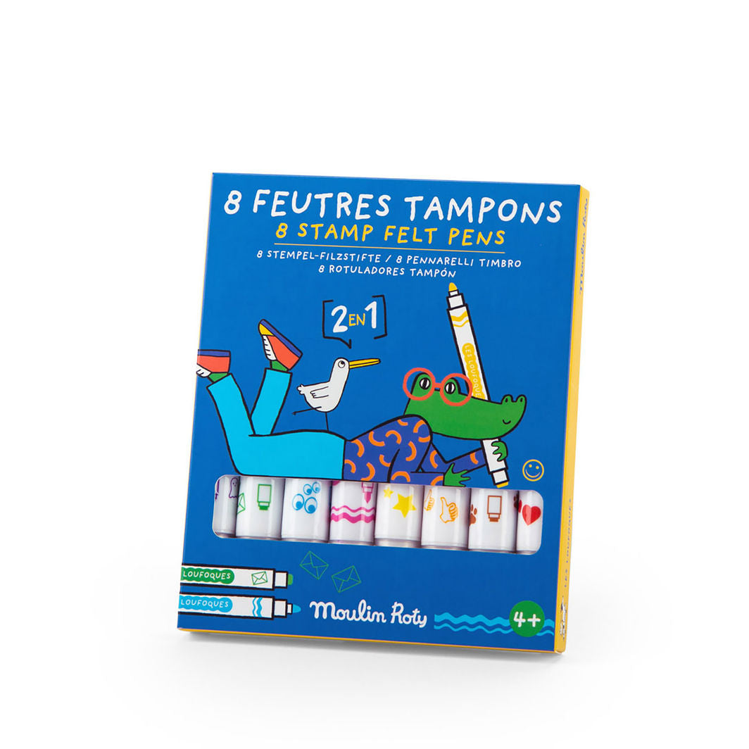 Moulin Roty Stempeltusser 8 stk, Les Loufoques