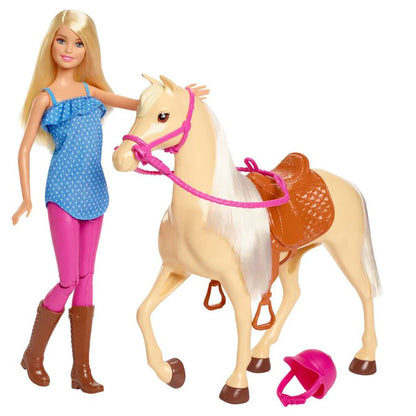 Barbie dukke med hest