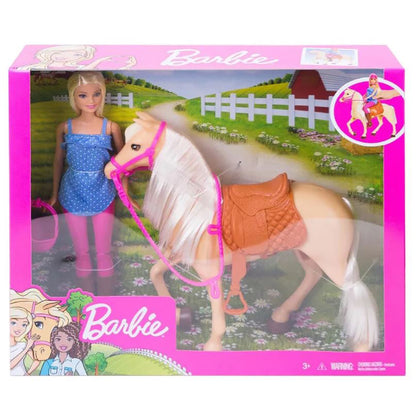 Barbie dukke med hest