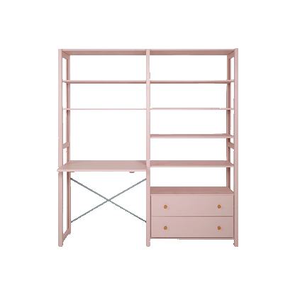 By Aulum Agger Deluxe Stigereol m. skrivebord, H: 179 x B: 163 cm - Blush