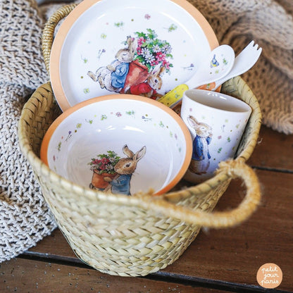 Petit Jour Paris, Peter Kanin børneservice m. 5 dele - Abrikos