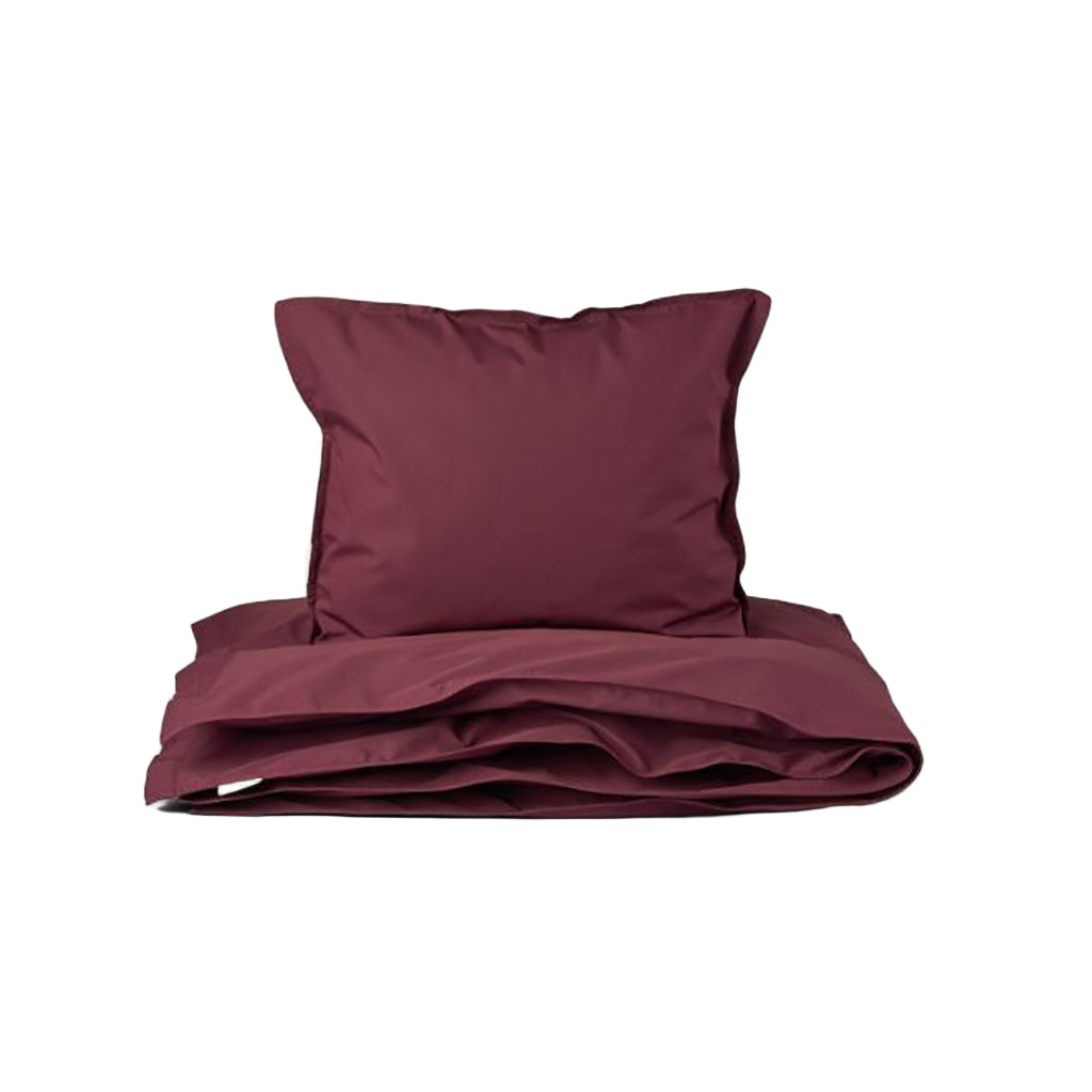 Studio Feder juniorsengetøj, økologisk percale - Burgundy