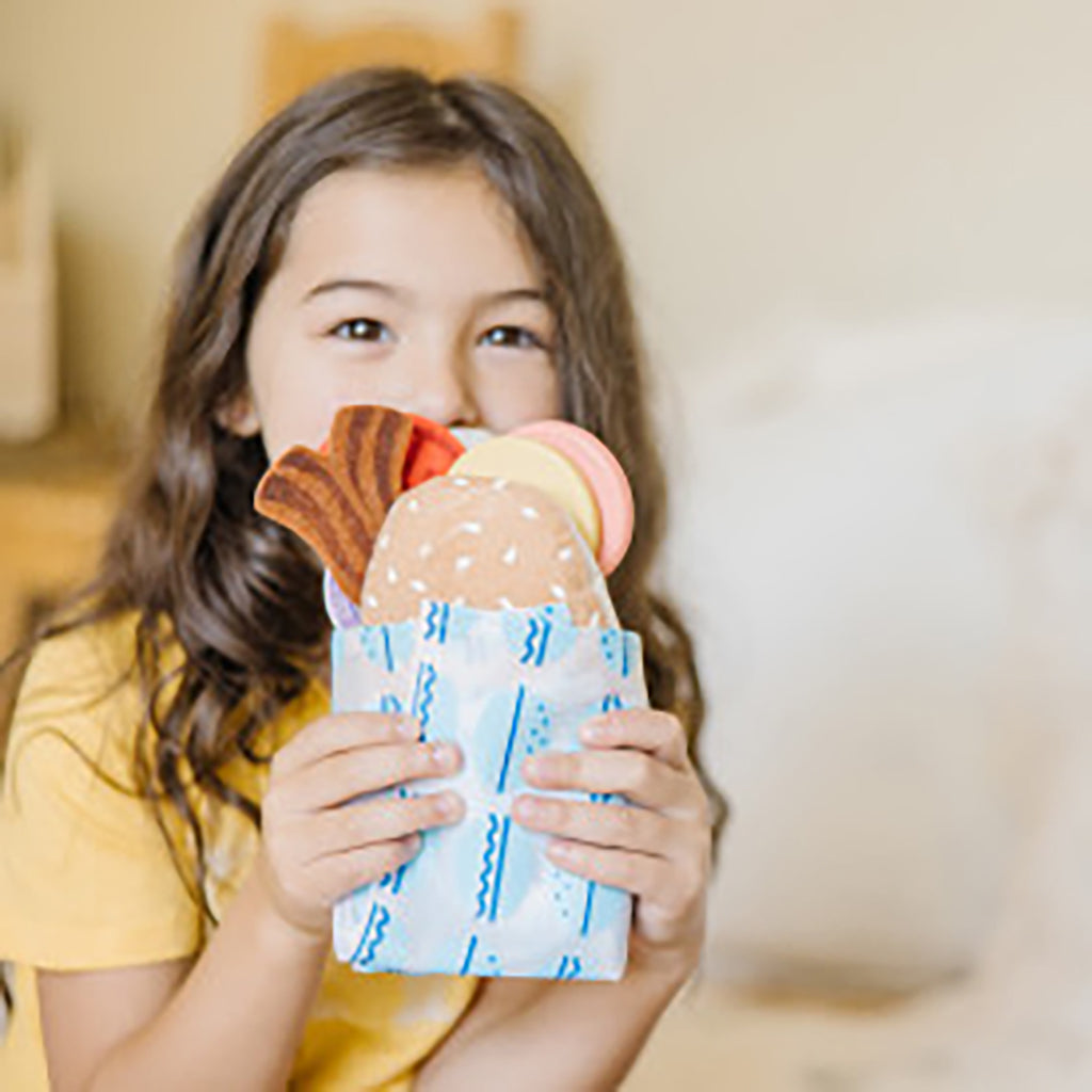 Melissa &amp; Doug Legemad i træ, Sandwichbar - 56 dele