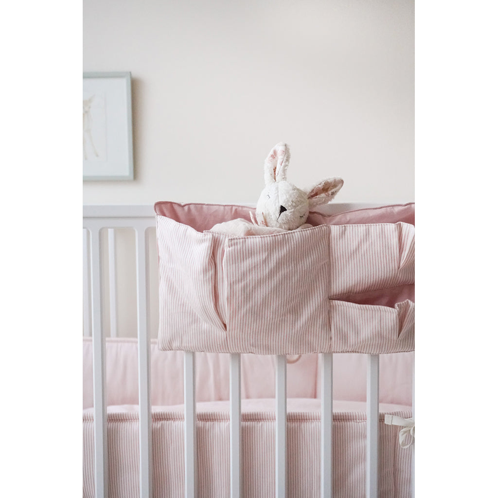 Cam Cam bed Pocket, sengelommer i stof, OCS - Classic Stripes Rose