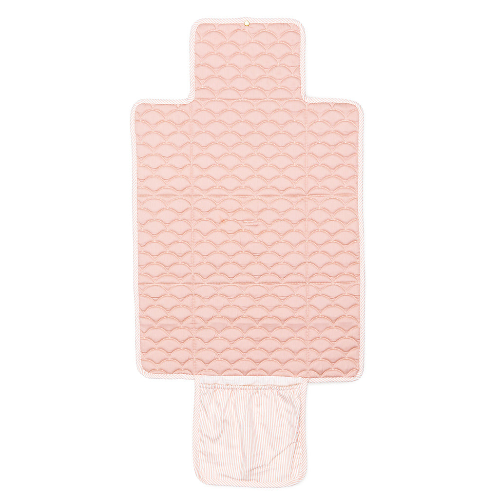 Cam Cam pusleunderlag, quiletet - OCS - Classic Stripes Rose