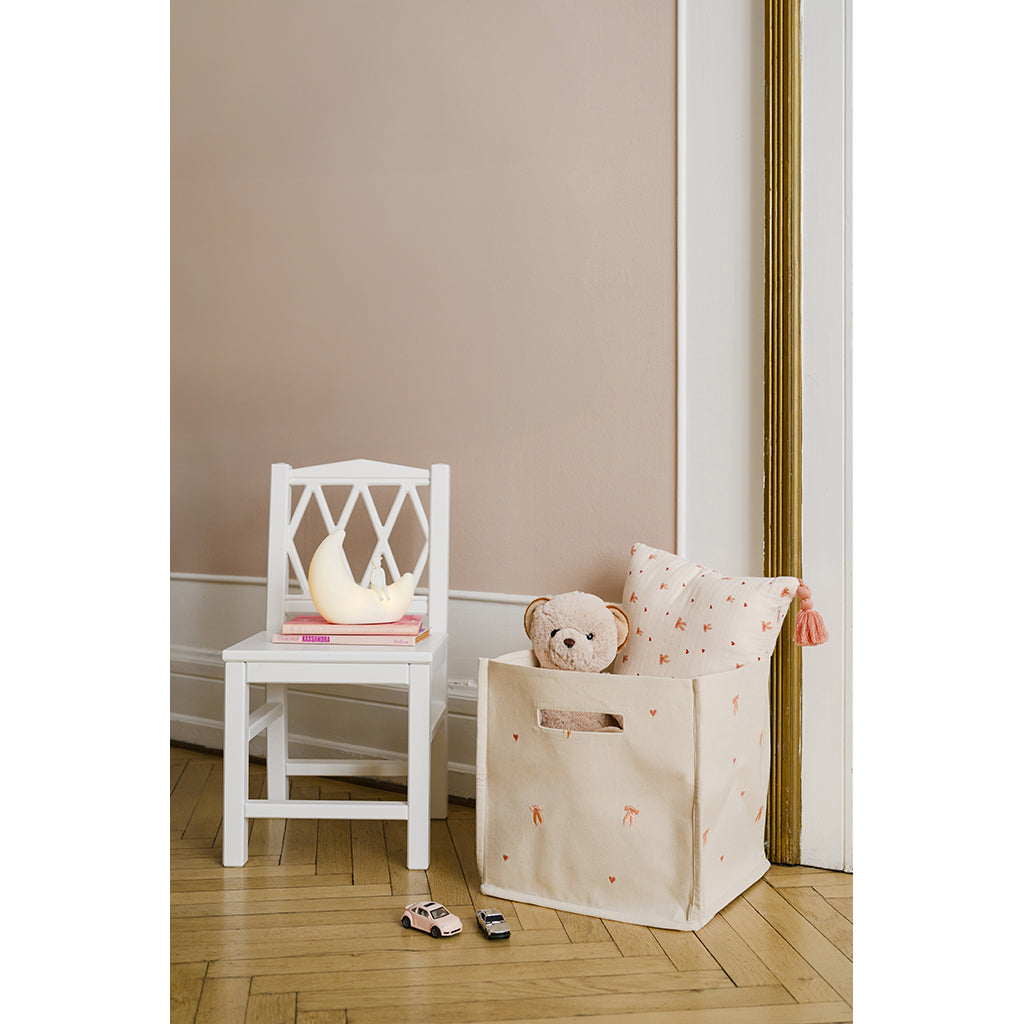 Cam Cam Canvas opbevaringskurv, økologisk, GOTS - Bows