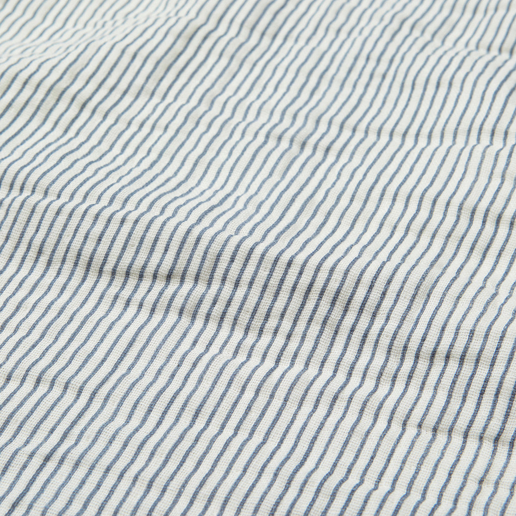 Cam Cam muslin babytæppe, økologisk, GOTS - Stripe blue