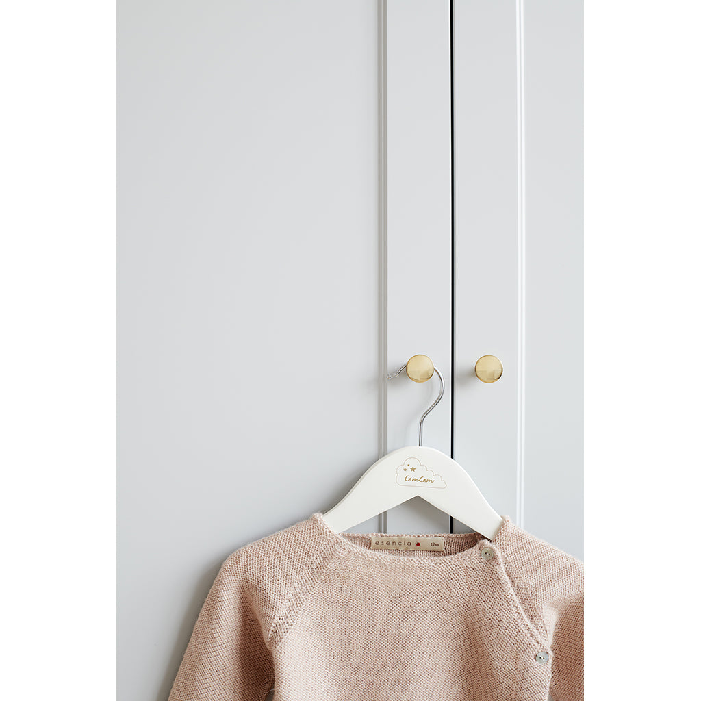 Cam Cam Børnebøjler i træ, 3-pak - White