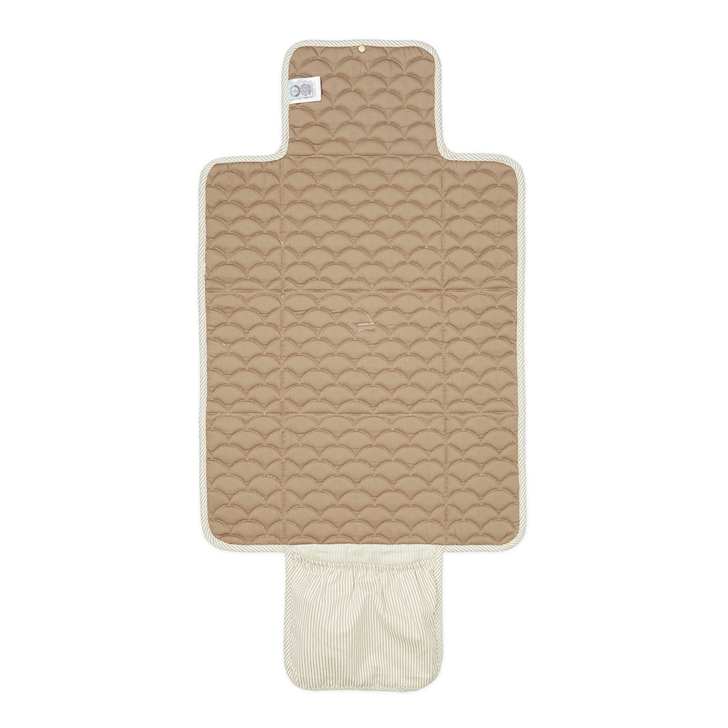 Cam Cam pusleunderlag, Quilet - OCS - Classic stripes caramel
