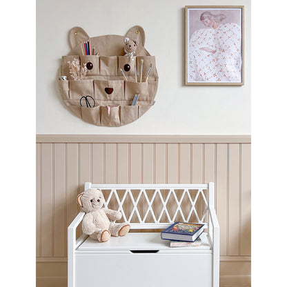 Cam Cam bænk, Harlequin Kids storage bench - hvid