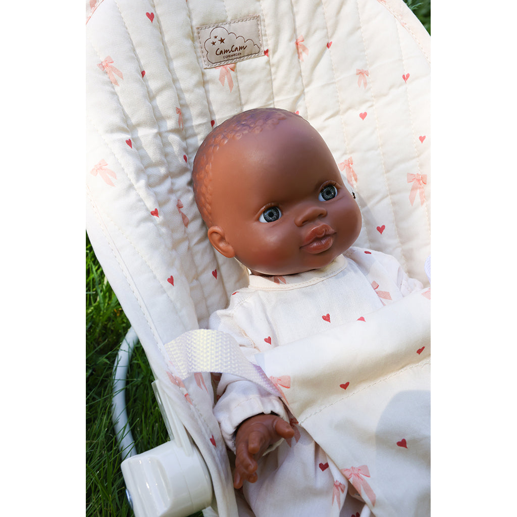 Cam Cam dukketøj, GOTS - kjole, shorts og hue - Bows