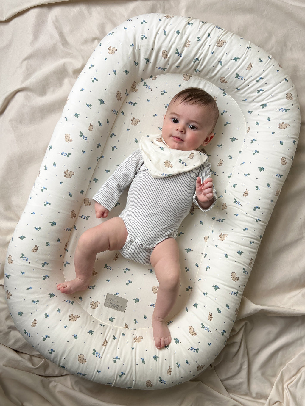 Cam Cam bandana hagesmæk, jersey, 2-Pack - GOTS - Blueberries