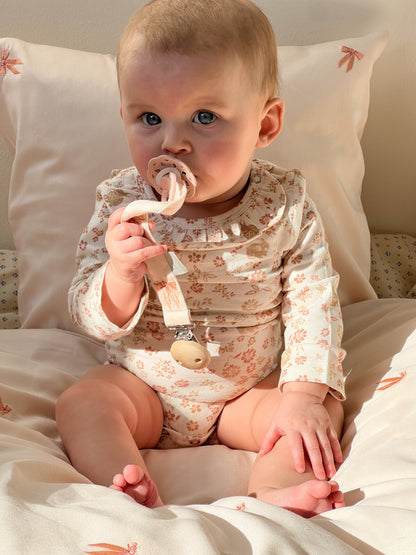 Cam Cam broderet suttesnor, Økologisk, GOTS - Ballerina