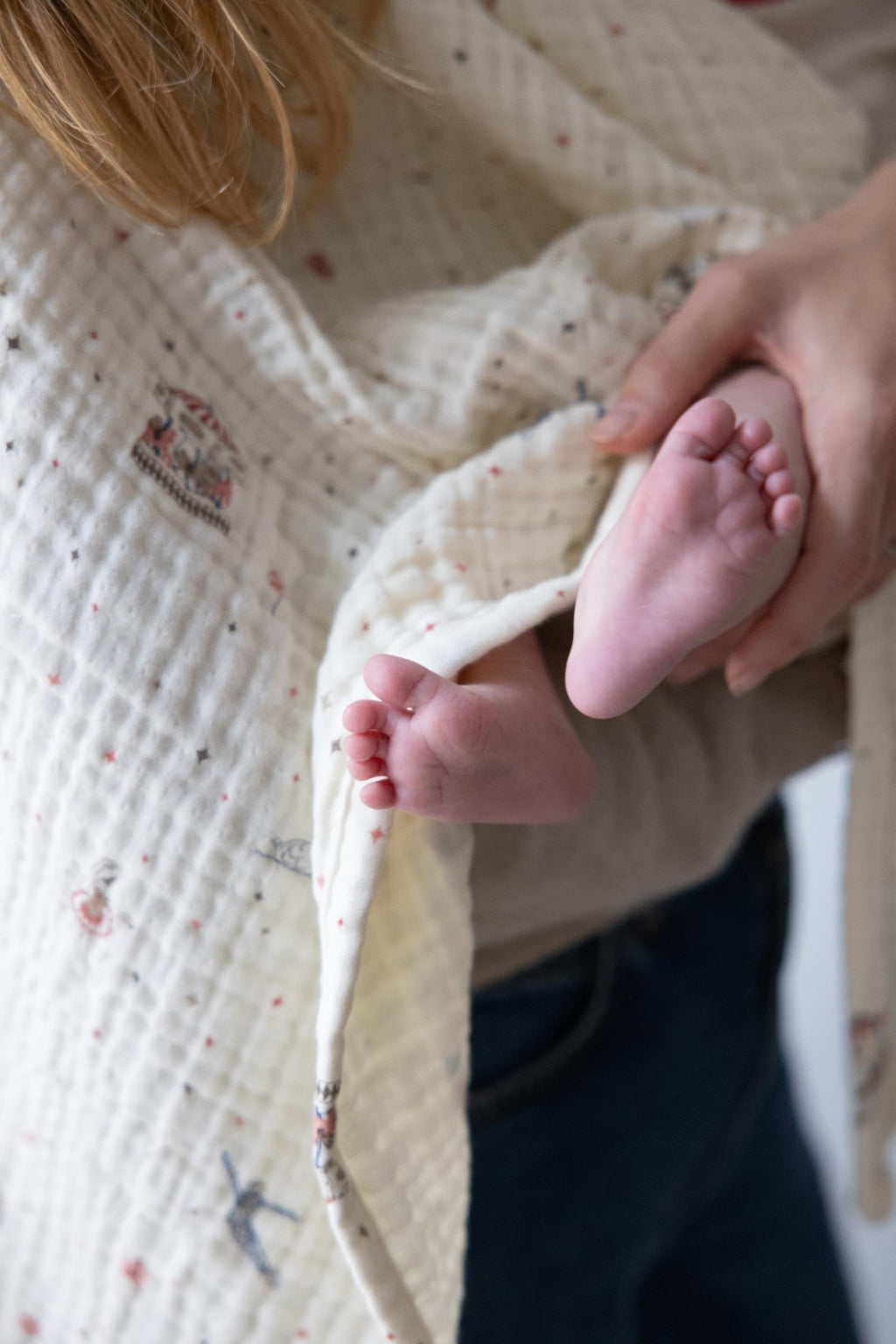 Cam Cam muslin babytæppe, Økologisk, GOTS - Carousel