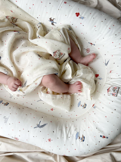 Cam Cam stofbleer, 3-pak økologisk, GOTS Mix - Carousel