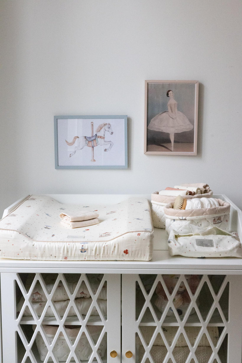 Cam Cam quiltede opbevaringskurve, 2 stk. økologisk, OCS - Carousel