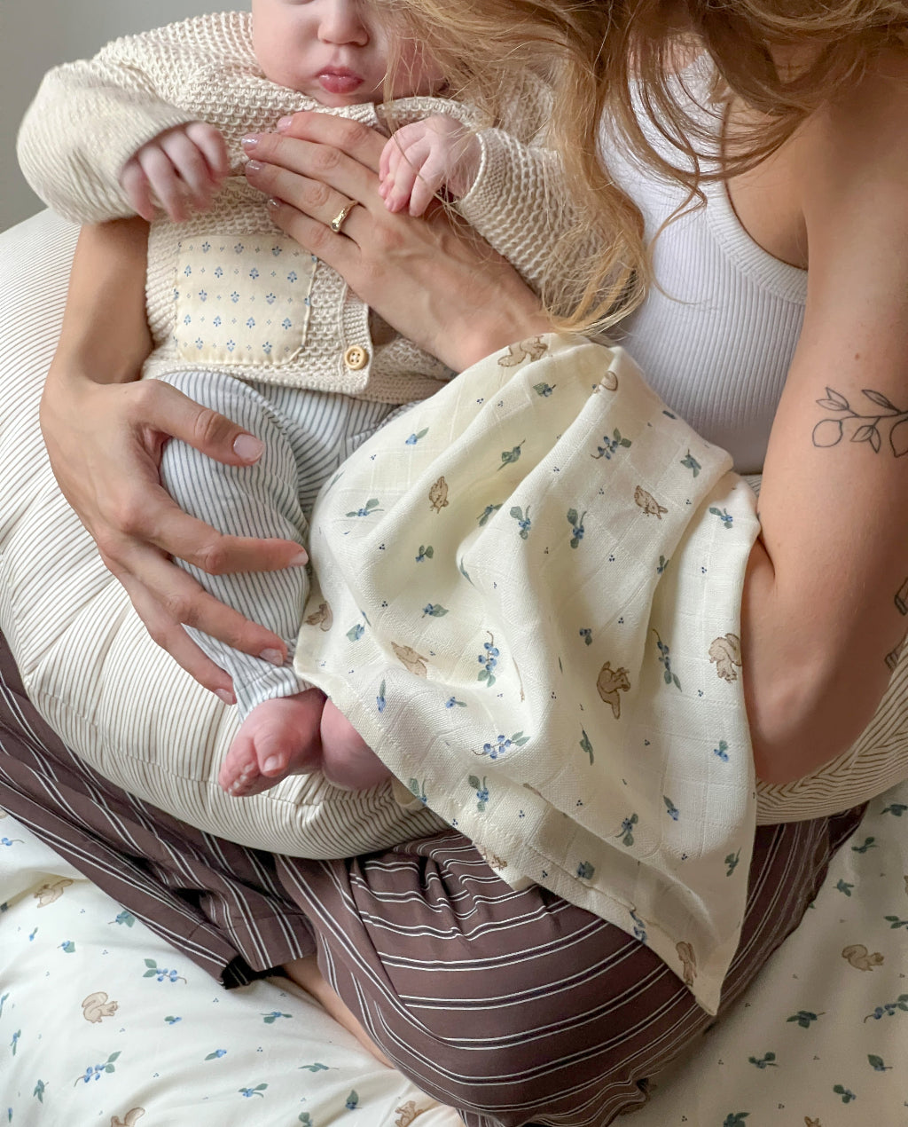 Cam Cam stofbleer, 2-pak, Økologisk - GOTS - Blueberries