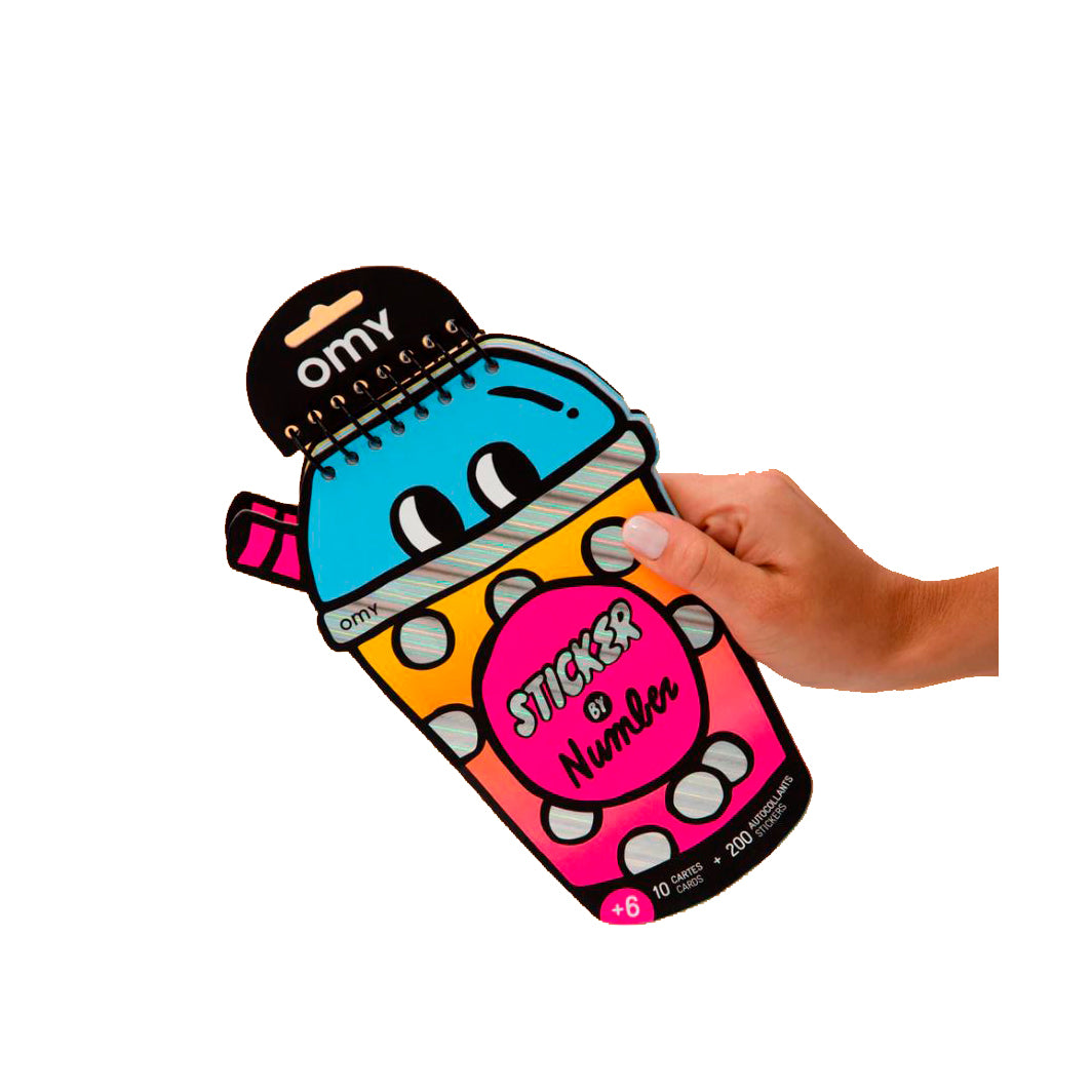 Omy aktivtetbog m 200 klistermærker, Bubble tea