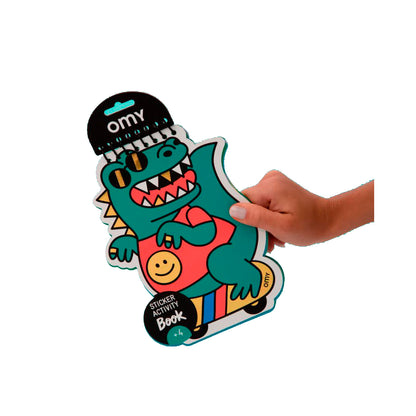 Omy aktivitets notesbog m klistermærker, Dino