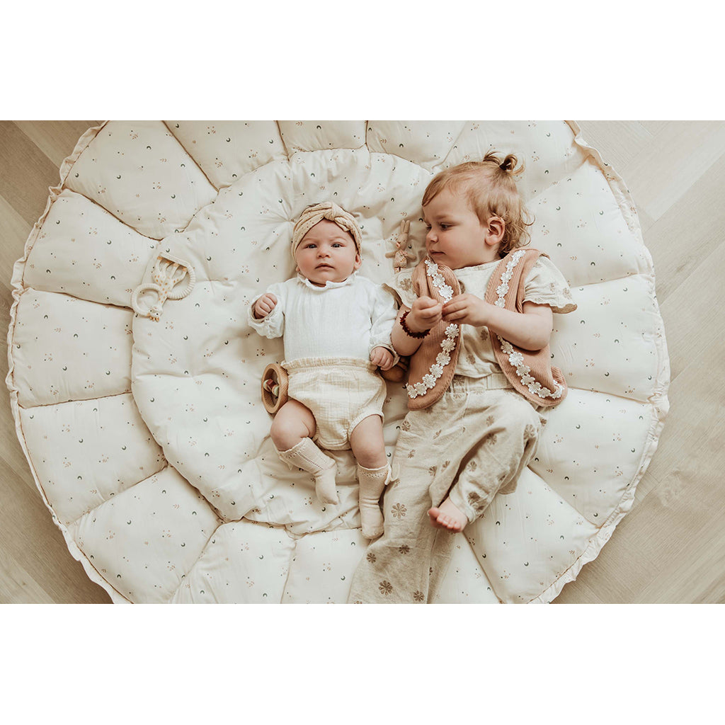 Play&amp;Go Coco moon, Tre-i-ét babytæppe, økologisk - Bloom moon