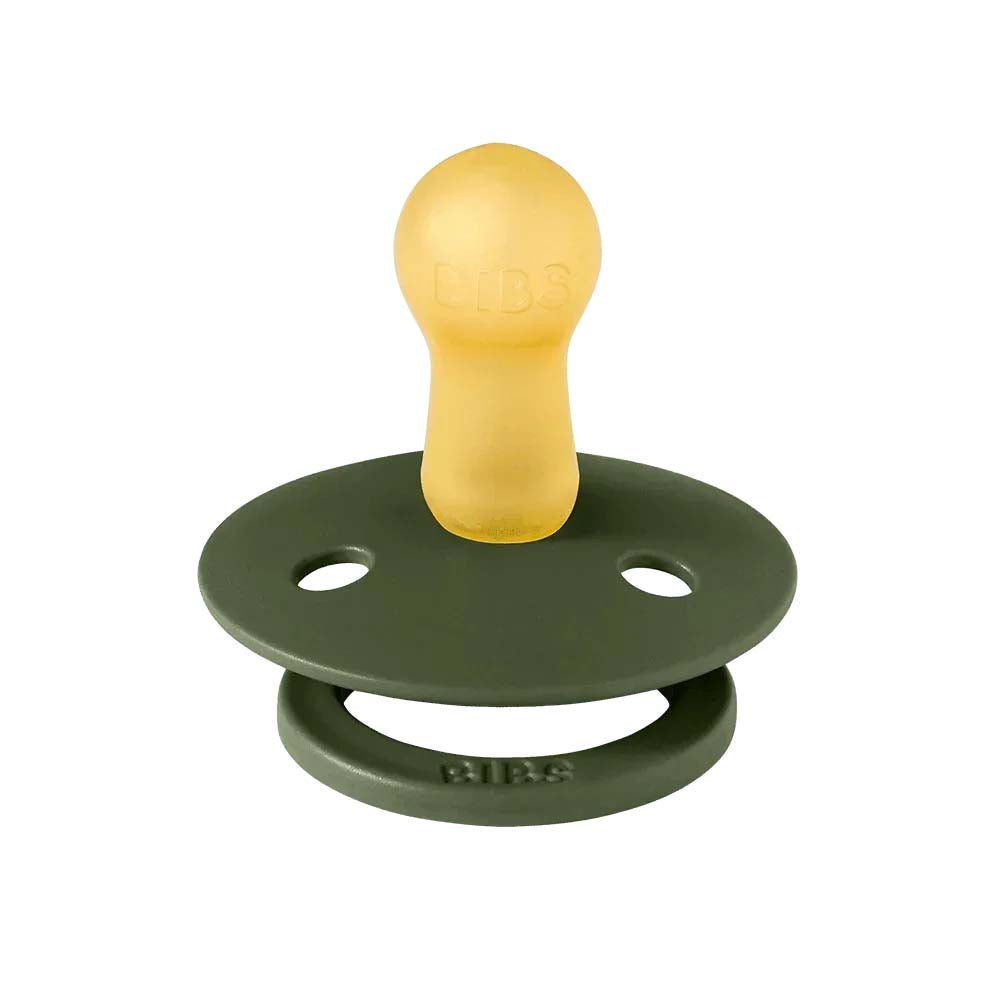 Bibs sut i naturgummi, str. 2 - Hunter Green