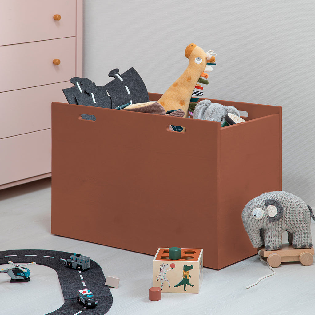 By Aulum Dana opbevaringskasse m hjul, med dybde på 30 eller 40 cm - Rusty