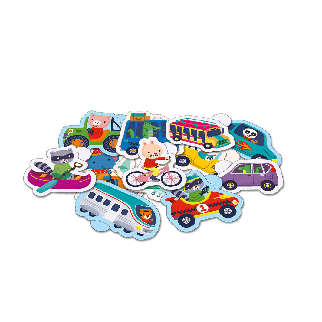 Auzou Mine første klistermærker, Transportmidler