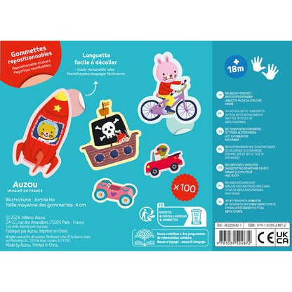 Auzou Mine første klistermærker, Transportmidler