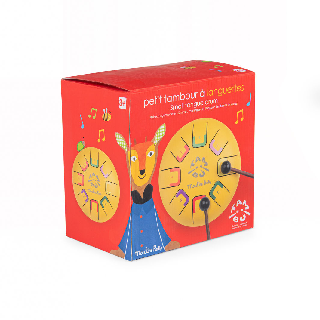 Moulin Roty Tungetromme, lille gul - Les Popipop