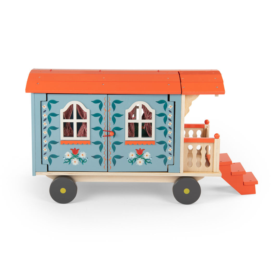 Moulin Roty Husvogn med møbler, Les Minouchkas