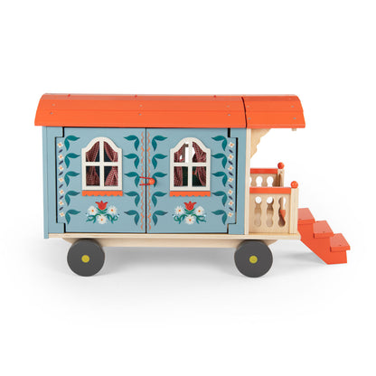 Moulin Roty Husvogn med møbler, Les Minouchkas