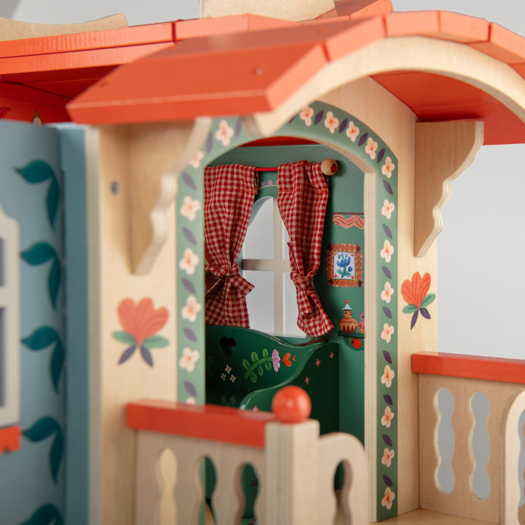 Moulin Roty Husvogn med møbler, Les Minouchkas