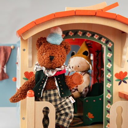 Moulin Roty Husvogn med møbler, Les Minouchkas