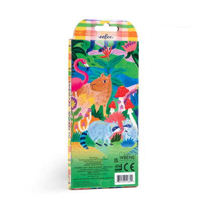 eeBoo - 12 dobbelte farveblyanter - Fawn &amp; Sun