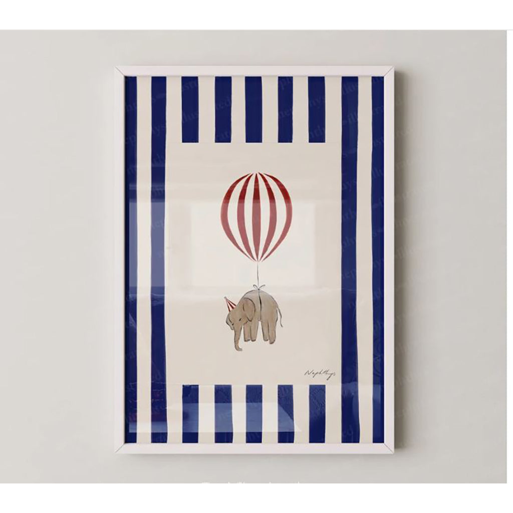 Nephthys Illustrated plakat, Elephant ballon - A4
