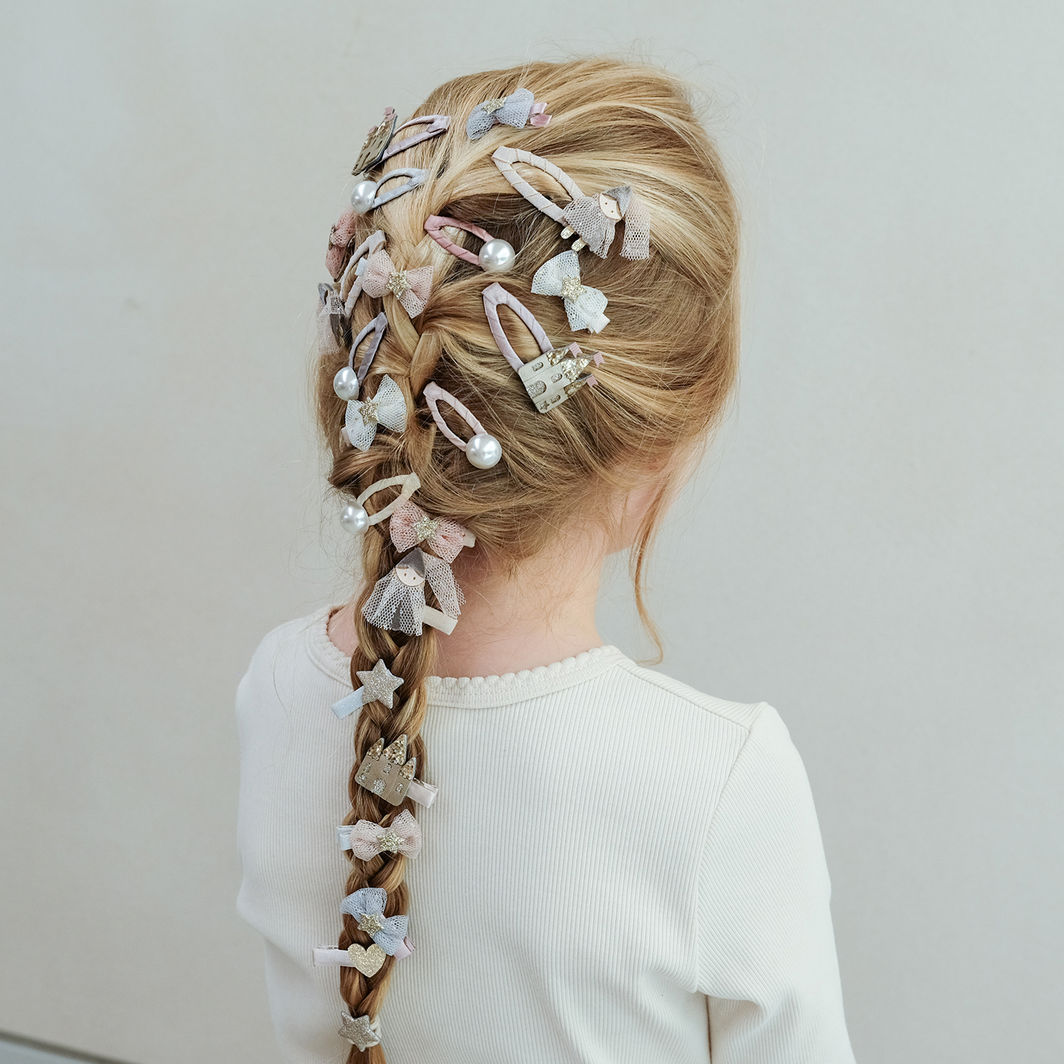 Mimi &amp; Lula Hårpynt, 8 hårclips - Mini Tutu Bow Enchanted