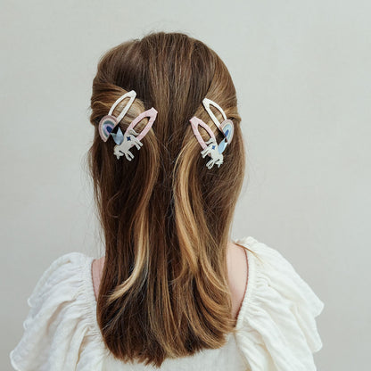 Mimi &amp; Lula Hårpynt, 4 hårspænder - Winged Unicorn Celeste