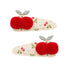 Mimi & Lula - 2 hårspænder - Pom Pom Cherries Mon Cheri