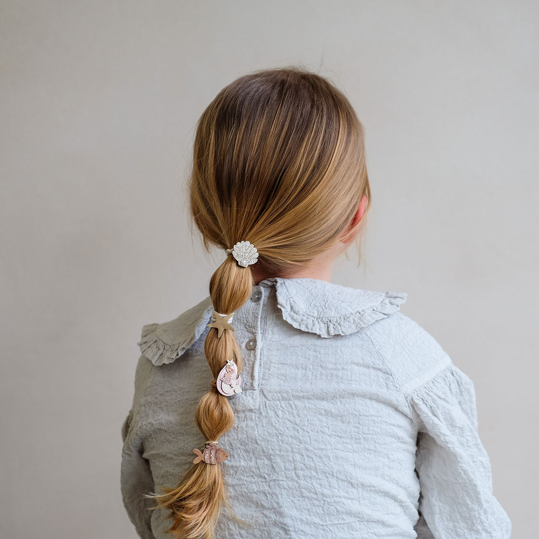 Mimi &amp; Lula 8 hårelastikker, Mini Mermaid Oceal Pearl