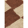 ferm Living gulvtæppe, Mara washable Rug, Rust/warm sand - 80 x 150 cm