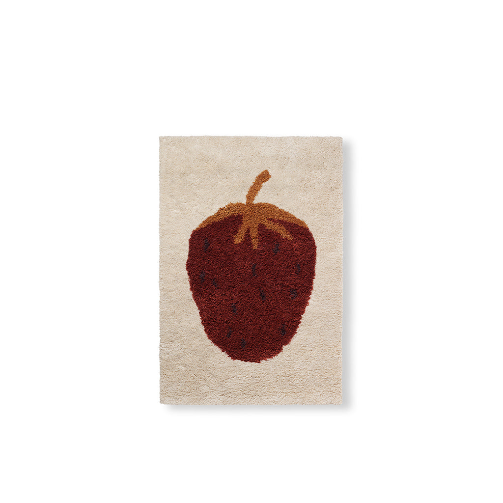 ferm Living gulvtæppe i uld, Strawberry - small