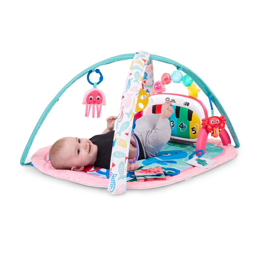BABY Einstein 4-in-1 Kickin’ Tunes™ Jellyfish Jamboree™ aktivitetstæppe med lyd