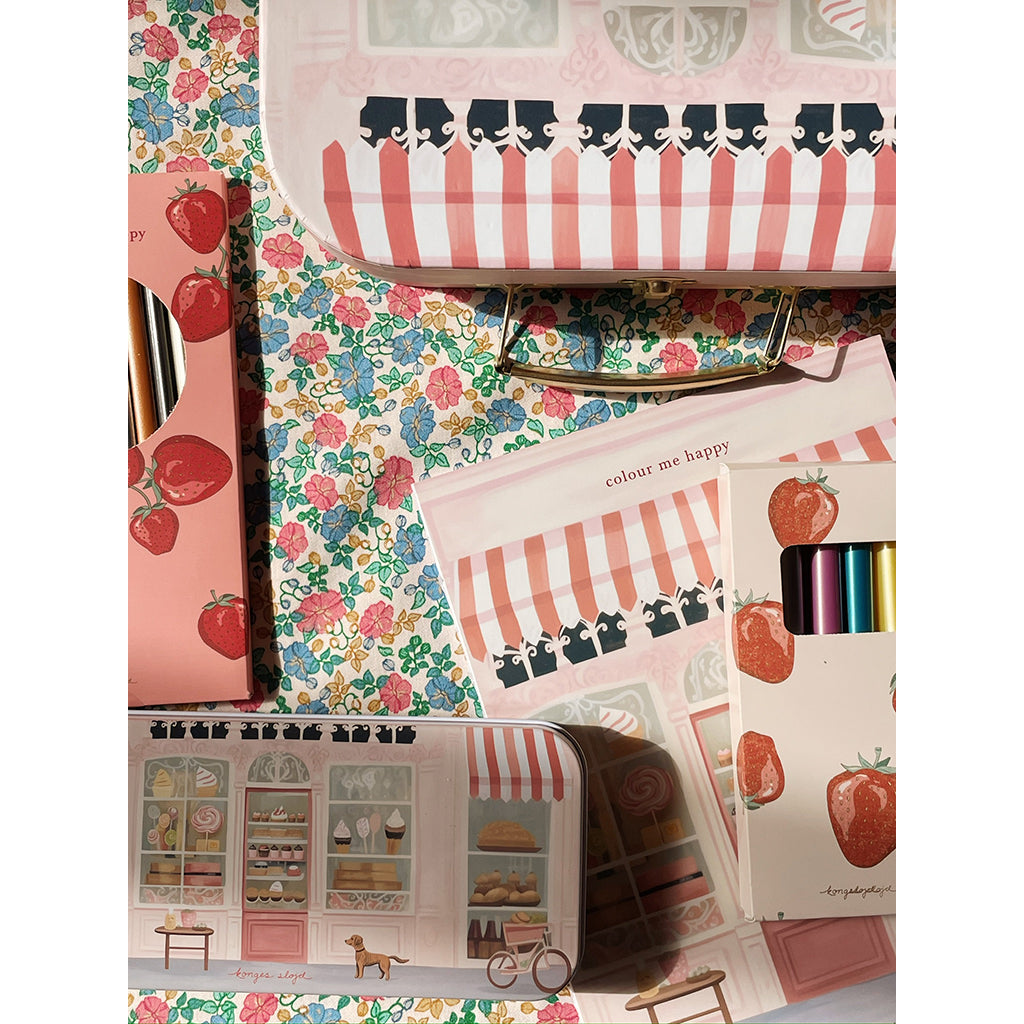 Konges Sløjd kuffert til den lille kunstner, Little artist - Pink