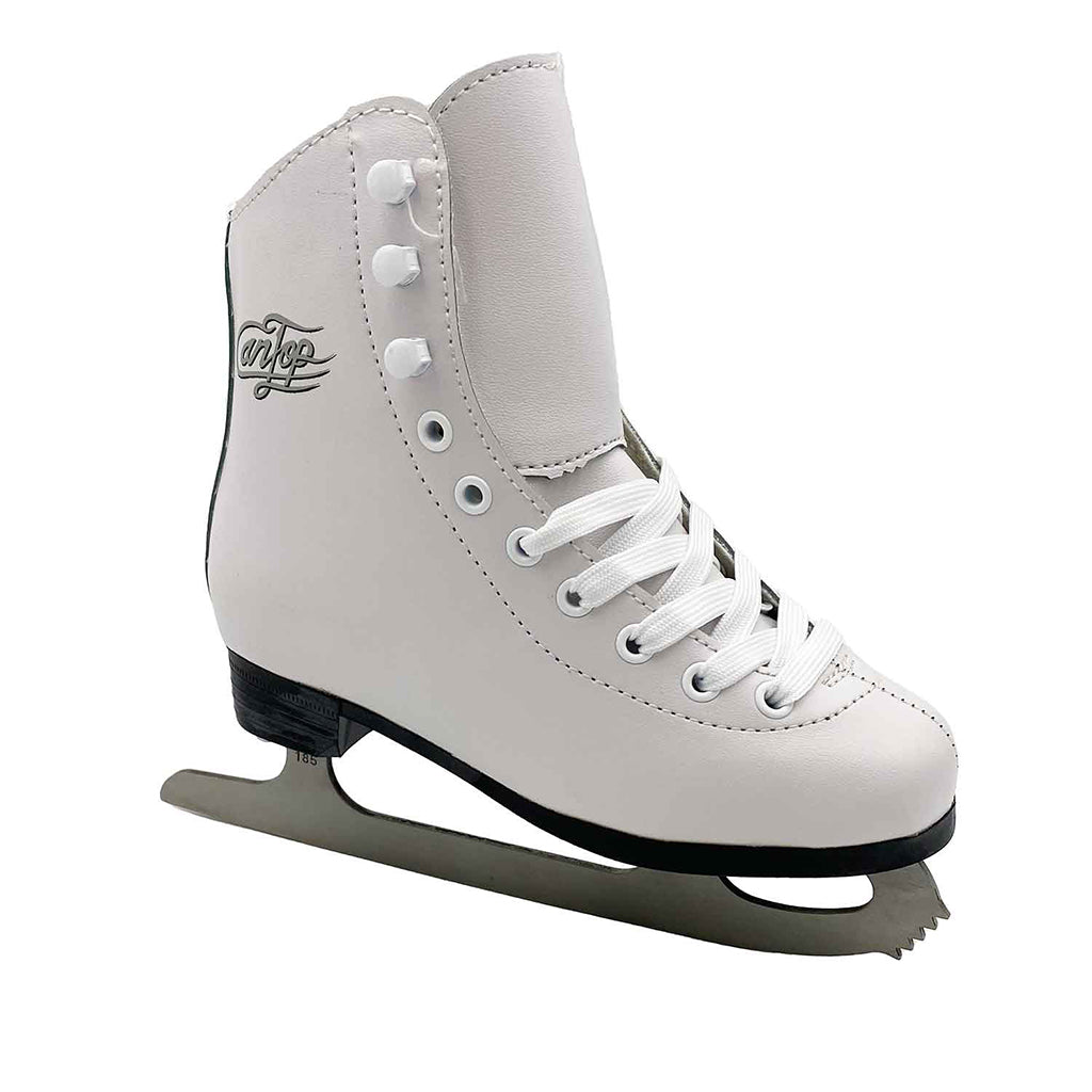 Supreme Cantop kunstskøjte, hvid m. sølv logo - Str. 32 og str. 33