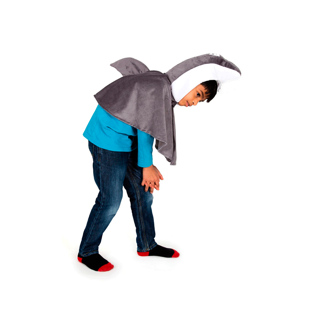 Pretend to bee udklædningstøj, dyrekostume, haj - Str. 3-7 år