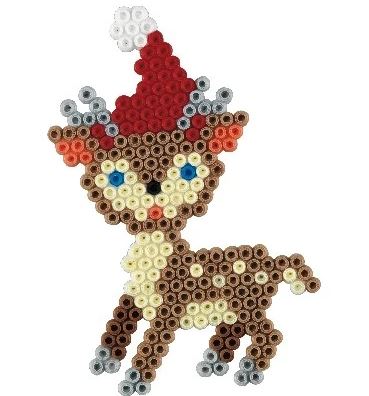 Hama perlepladesæt Mini, Juletræ, rensdyr eller julebamse, 2000 perler