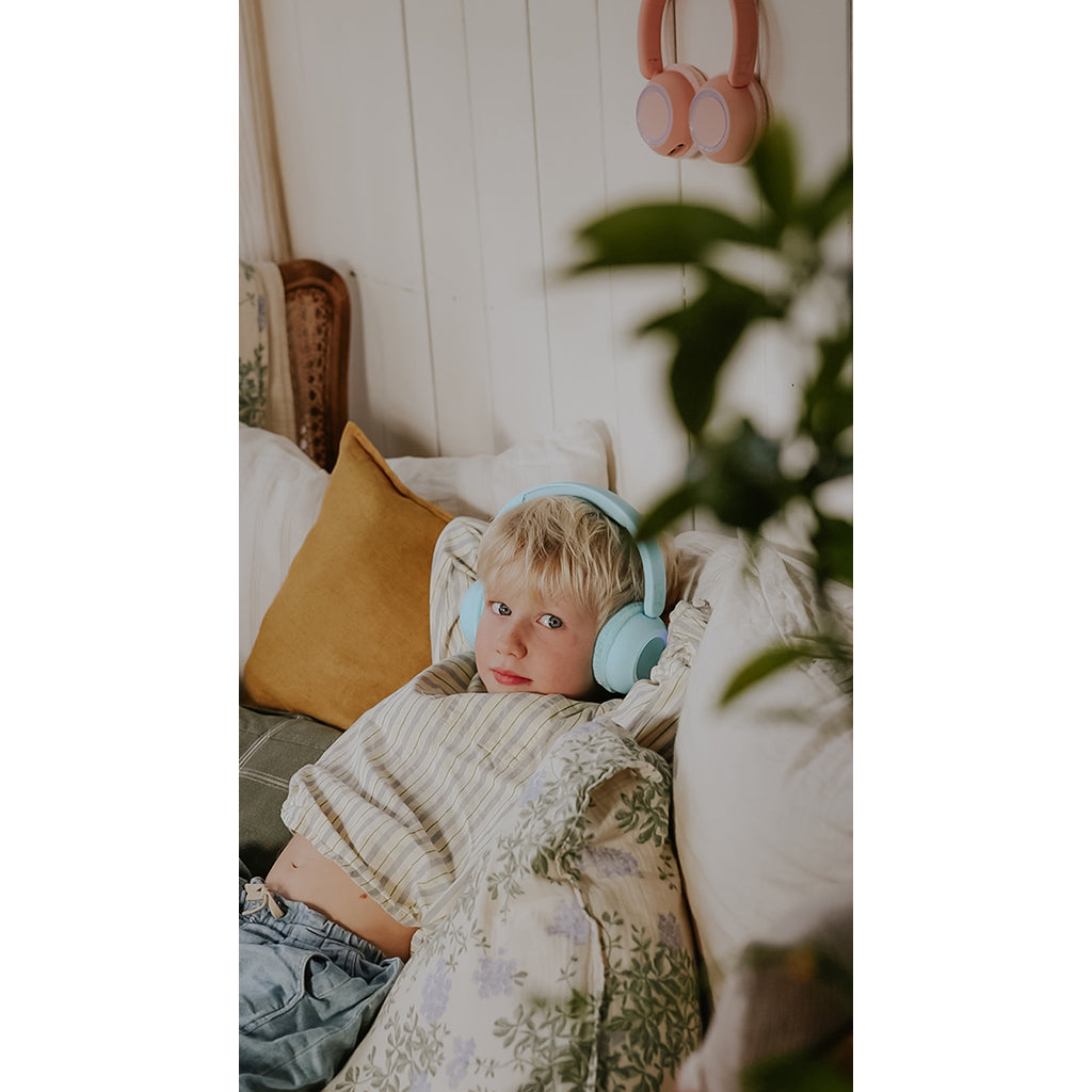 Lalarma trådløse hovedtelefoner med lys, til teenagere og børn - Purple