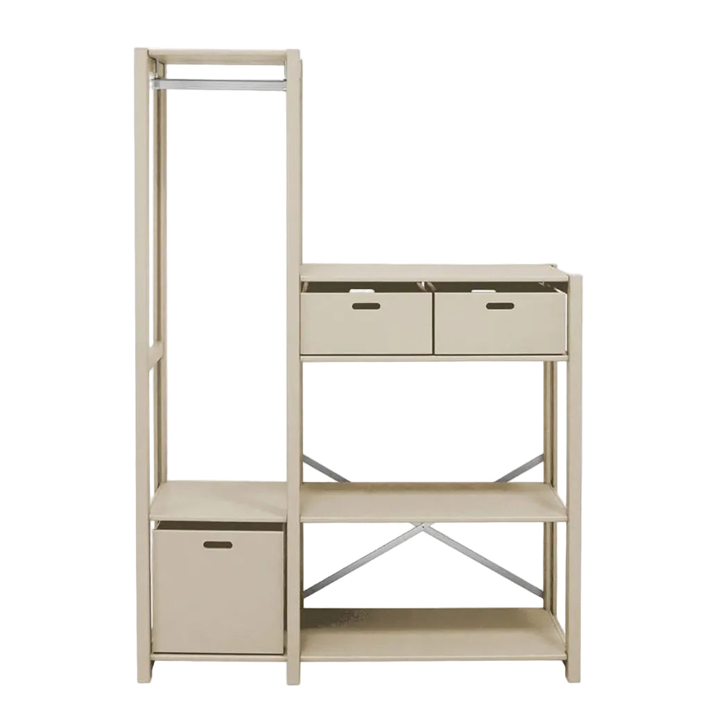 By Aulum Knuden reol m. 3 opbevaringskasser, Sand