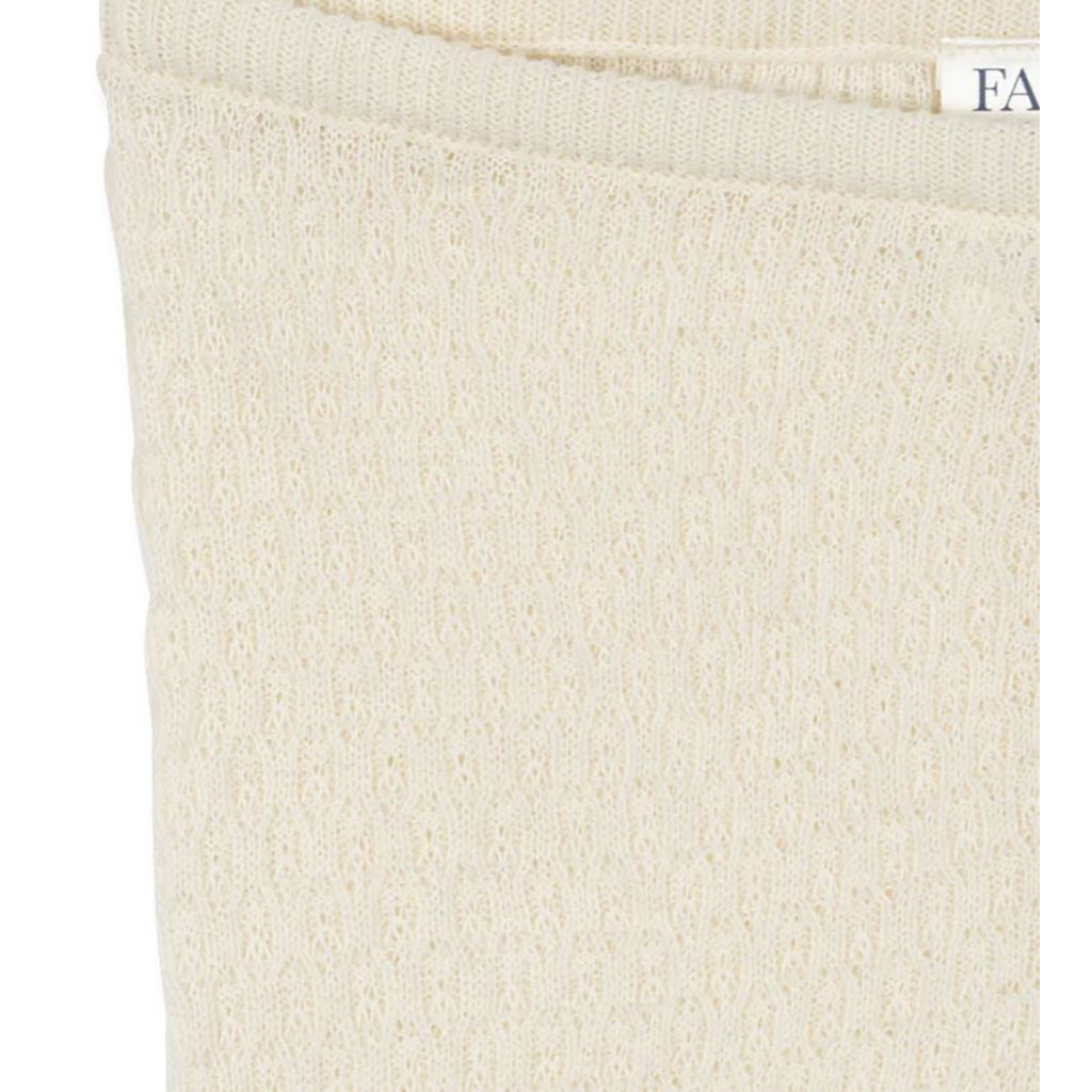 Fanga Fontana Venti Pointelle leggings, Antique white - str. 1 - 9 mdr.