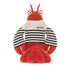 Jellycat bamse, Larry hummer i sailor outfit - 28 cm